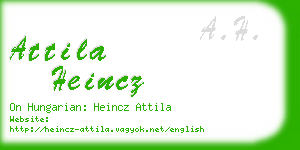 attila heincz business card
